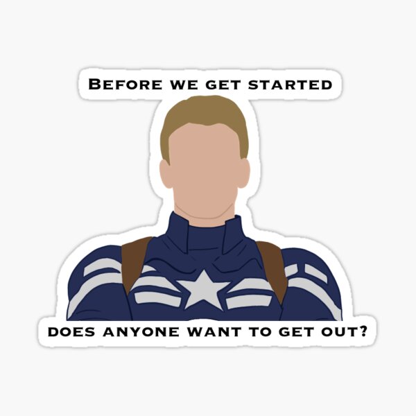 Before we get started, does anyone want to get out Sticker