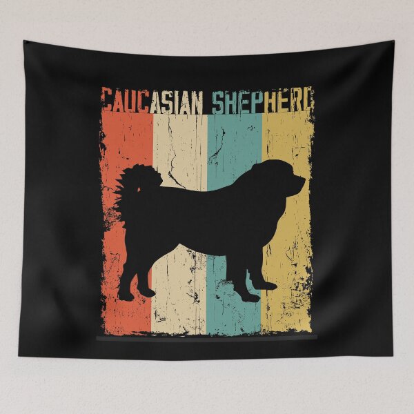 Item preview, caucasian shepherd Vintage Retro Classis Dog Lover Gift designed and sold by rafaeltto.