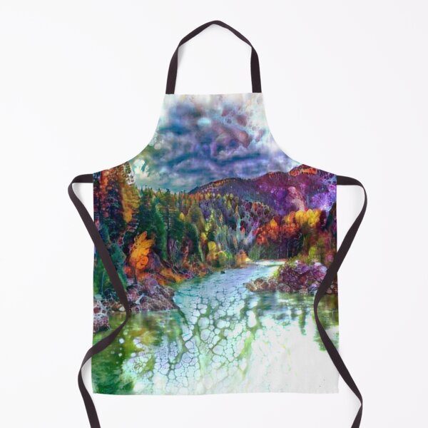Item preview, Autumn mountain landscape designed and sold by Red Witch Art.