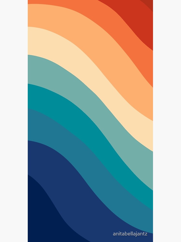 Thumbnail 3 of 3, Duffle Bag, Retro Summer Wave #1 #minimal #decor #art designed and sold by anitabellajantz.