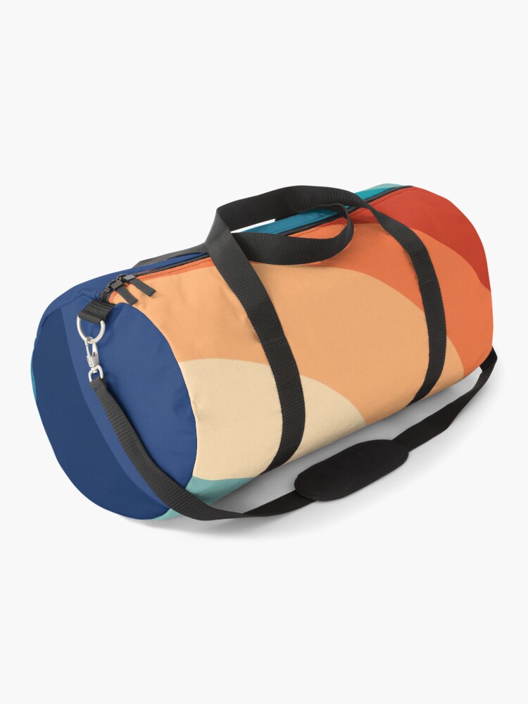 Thumbnail 1 of 3, Duffle Bag, Retro Summer Wave #1 #minimal #decor #art designed and sold by anitabellajantz.