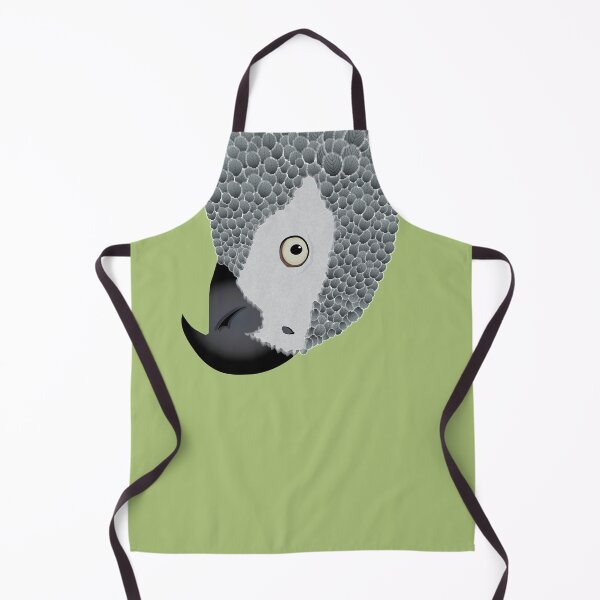Aperçu de l'œuvre Perroquet gris d'Afrique [ON SPRING GREEN] créée et vendue par Daniel Bevis Design.