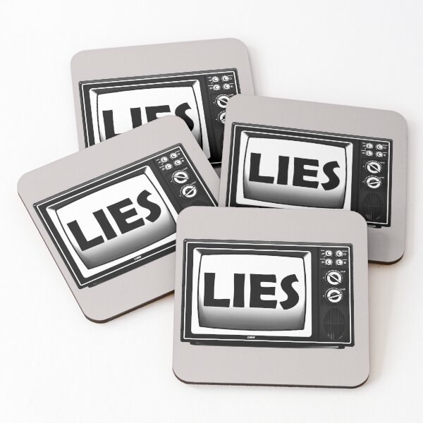 Item preview, TV Lies - fake news, the media is lying designed and sold by ArtOfRebellion.