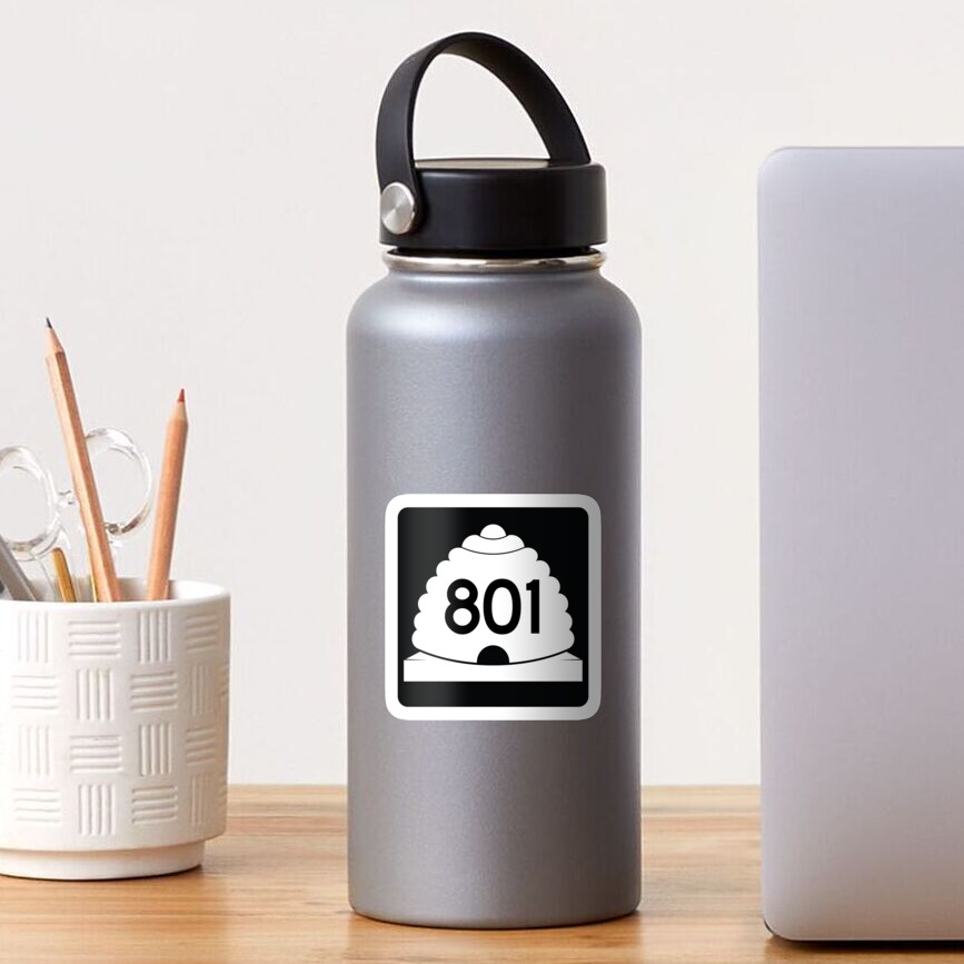Utah State Route 801 (Area Code 801) Sticker