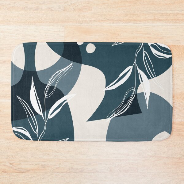 Item preview, Abstract - Leaves and Vases in Teal and Aqua 4 designed and sold by simplydesignart.