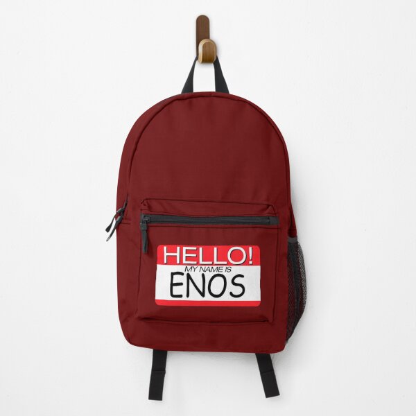 Item preview, "HELLO! MY NAME IS ENOS" NAME TAG designed and sold by WOOFANG.