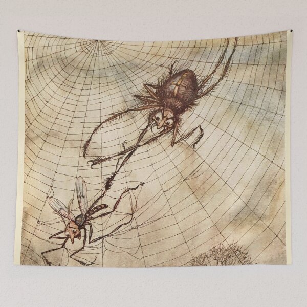 Artikelvorschau, Arthur Rackham - Mücke und der Löwe entworfen und verkauft von Dreamflight.