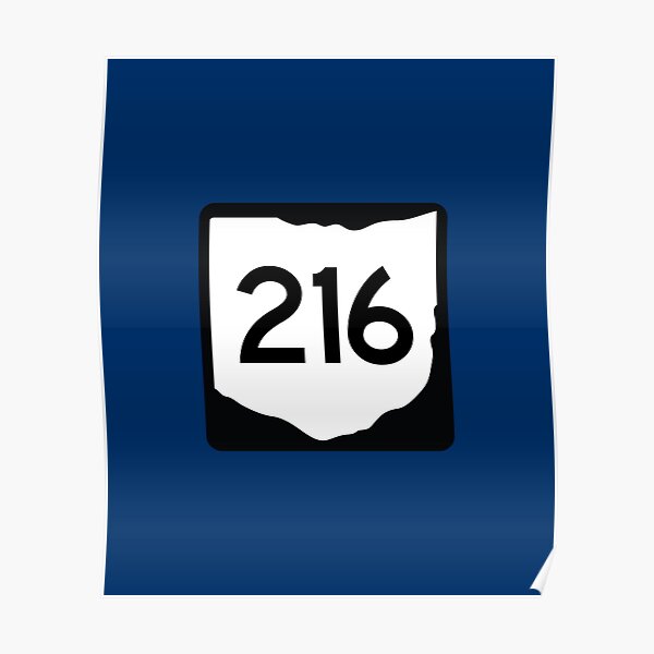 Ohio State Route 216 (Area Code 216) Poster