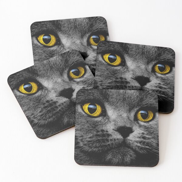 Item preview, Grey Cat Kitten Eyes designed and sold by artworkbyrihen.