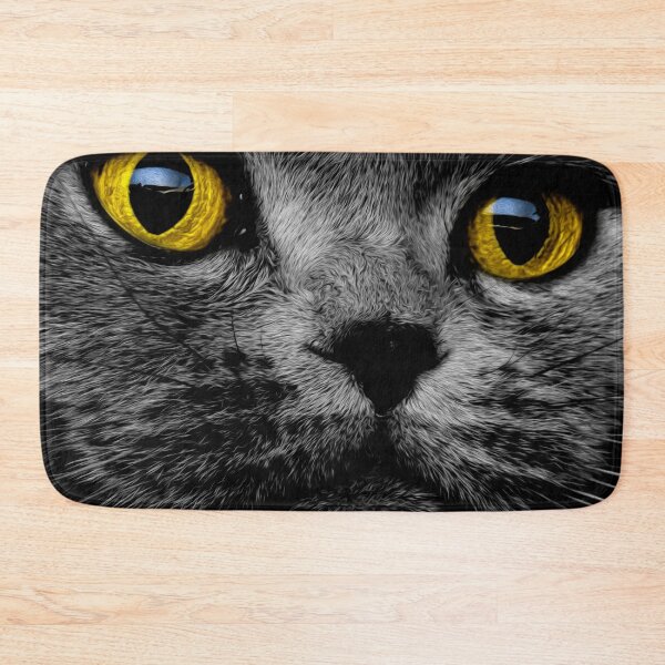 Item preview, Grey Cat Kitten Eyes designed and sold by artworkbyrihen.