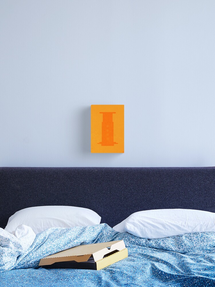 Thumbnail 2 of 3, Canvas Print, The Brew Series: AEROPRESS designed and sold by oskardahlbom.