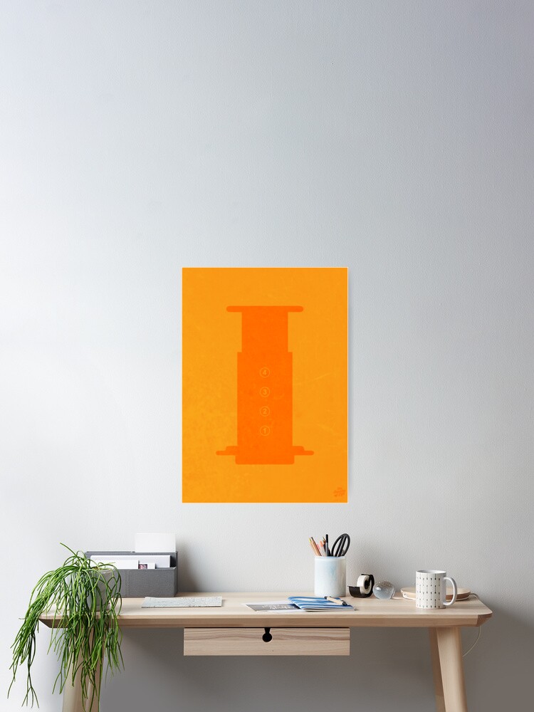 Thumbnail 1 of 3, Poster, The Brew Series: AEROPRESS designed and sold by oskardahlbom.