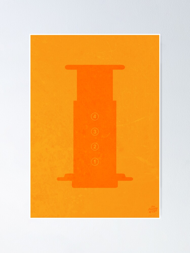 Thumbnail 2 of 3, Poster, The Brew Series: AEROPRESS designed and sold by oskardahlbom.