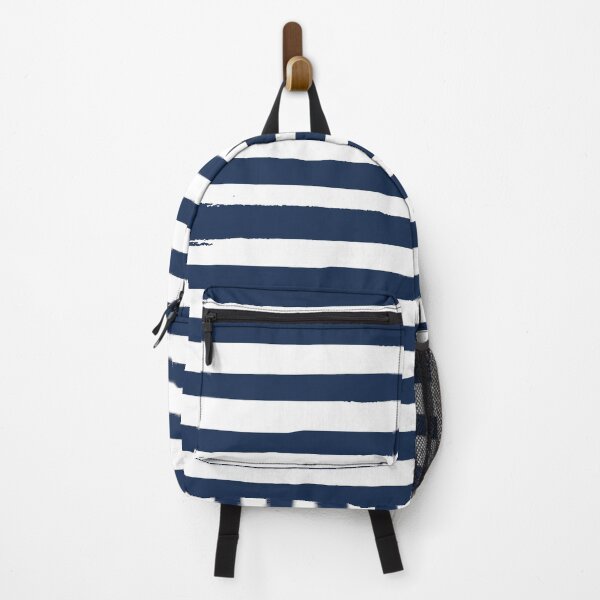 Item preview, White and Navy Blue Stripes designed and sold by kapotka.