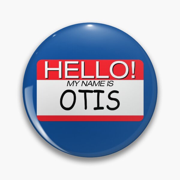 Item preview, "HELLO! MY NAME IS OTIS" NAME TAG designed and sold by WOOFANG.