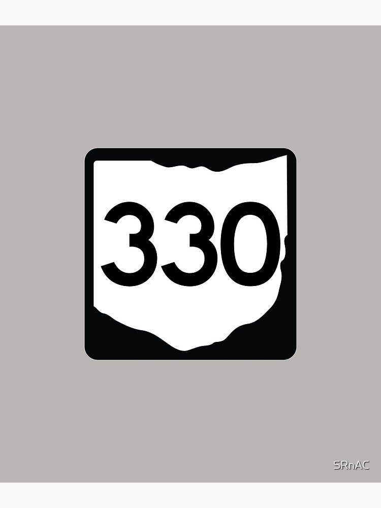Ohio State Route 330 Area Code 330 Poster By Srnac Redbubble
