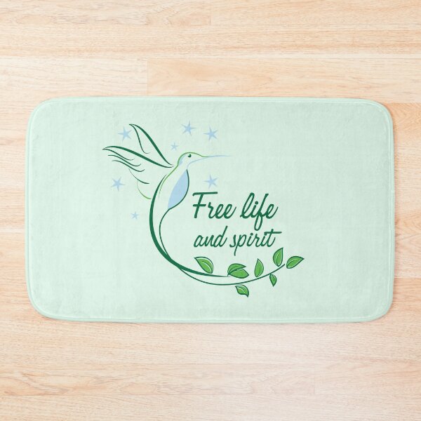 Item preview, Hummingbird Free Life and Spirit Freedom Quote designed and sold by Anna Lemos.