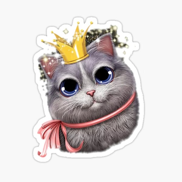 Wise Chic cat wearing glasses and coat Meditating | Sticker