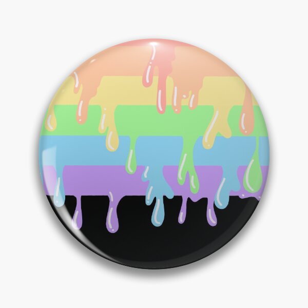 Item preview, Pastel dripping rainbow circle designed and sold by Pickle-Lily.
