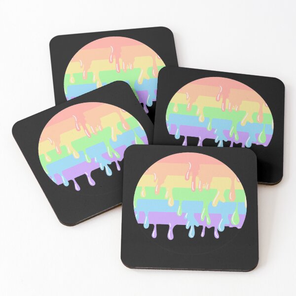 Item preview, Pastel dripping rainbow circle designed and sold by Pickle-Lily.