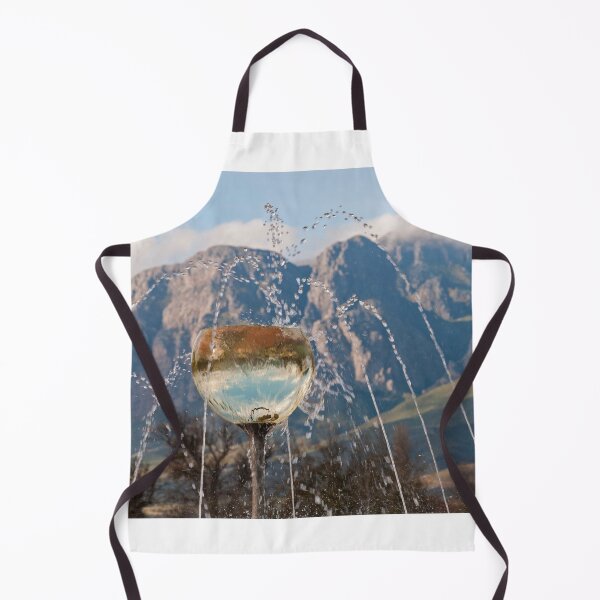 Item preview, Glass of Wine (water) with mountain backdrop designed and sold by ChrisJoubert.
