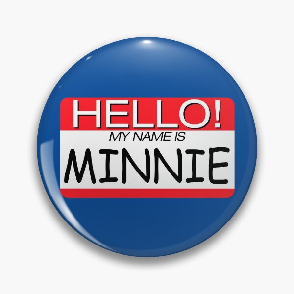Item preview, "HELLO! MY NAME IS MINNIE" NAME TAG designed and sold by WOOFANG.