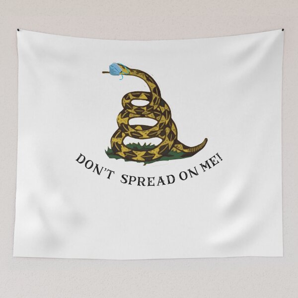 Item preview, Don't Spread on Me, funny mask design designed and sold by spinningvisions.