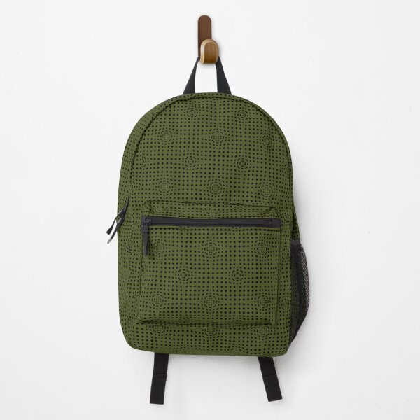 Item preview, Army Green and Black Polka Dot Pattern designed and sold by RootSquare.