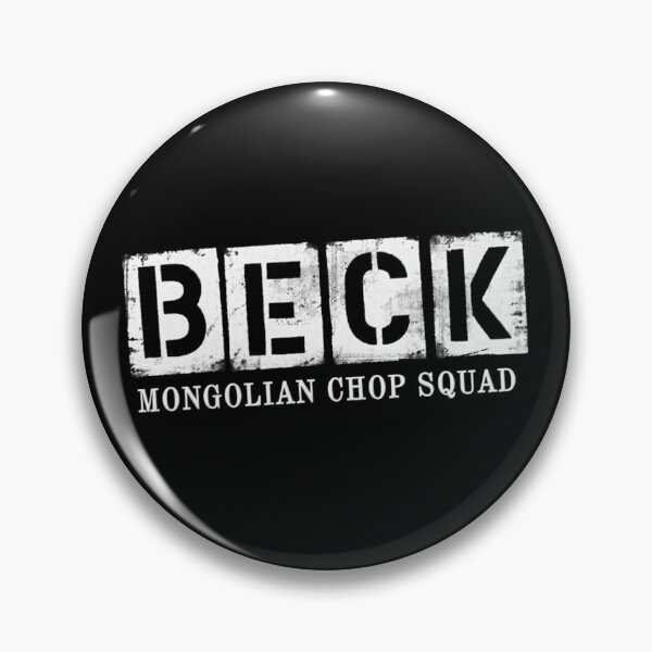 Beck Mongolian Chop Squad Grunge Logo Pin