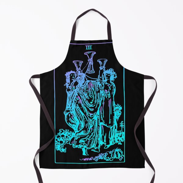 Item preview, 3 of Cups Tarot Card Rider Waite Witchy designed and sold by intothevoiddd.