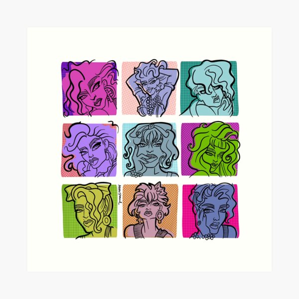 Our Lady 80s by Alon Paul Art Print