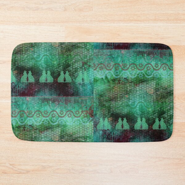 Item preview, Prayer for Harmony among all Humanity and Earth Wolves in grunge green designed and sold by WatersEdgeGal.