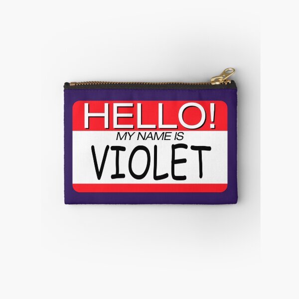 Item preview, "HELLO! MY NAME IS VIOLET" NAME TAG designed and sold by WOOFANG.