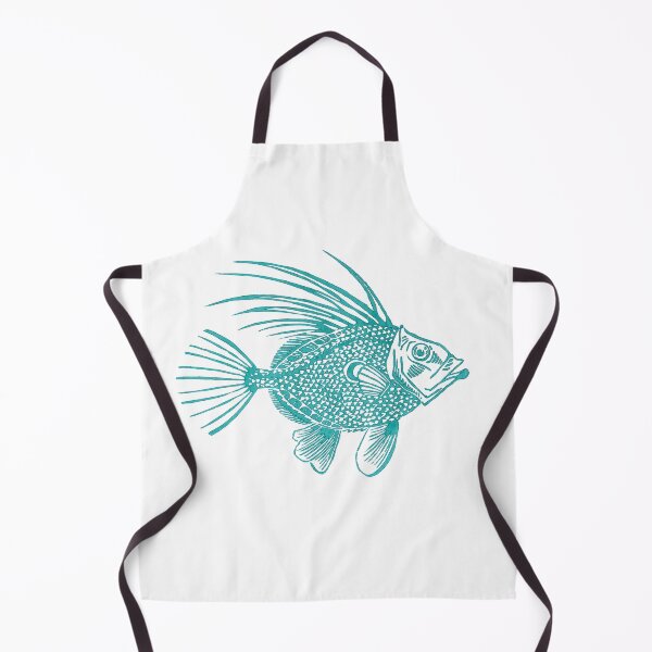 Item preview, Blue San Pietro Linocut Fish designed and sold by Elena Casiglio.