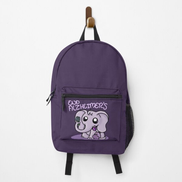 Item preview, End Alzheimer's Elephant w/ Forget Me Nots - Light Font designed and sold by ki426.