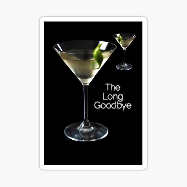 Artikel-Vorschau von Der lange Abschied - Gimlet Drink, Raymond Chandlers klassischer Privatdetektiv / Detektiv / Held Gin Lime Cocktail, designt und verkauft von BigRedDot.