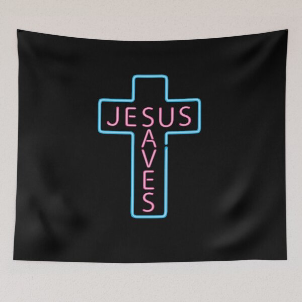 Item preview, Jesus Saves Neon Sign designed and sold by ModernLogo.