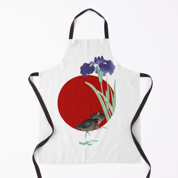 Item preview, Japanese Flag - Moorhens and Iris designed and sold by weavernap.