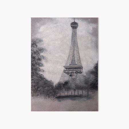 Eiffel Tower Art Board Print