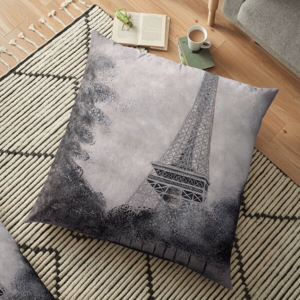 Eiffel Tower Floor Pillow