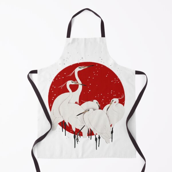 Item preview, Japanese Flag - Group of Egrets designed and sold by weavernap.