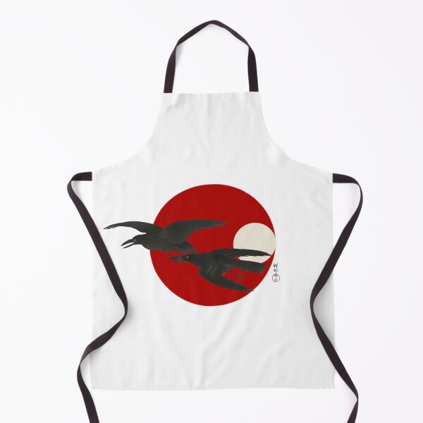 Item preview, Japanese Flag - Crows at Full Moon designed and sold by weavernap.