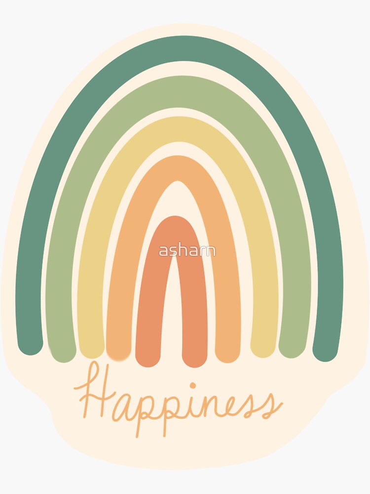 Happiness Sticker Sticker For Sale By Asharn Redbubble