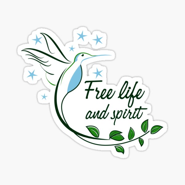 Your spirit is your freedom. Inspirational quote Stock Vector by