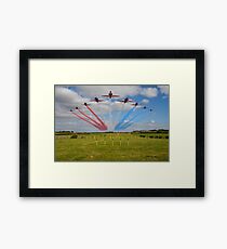 Red Arrows Smoke on Go Framed Print