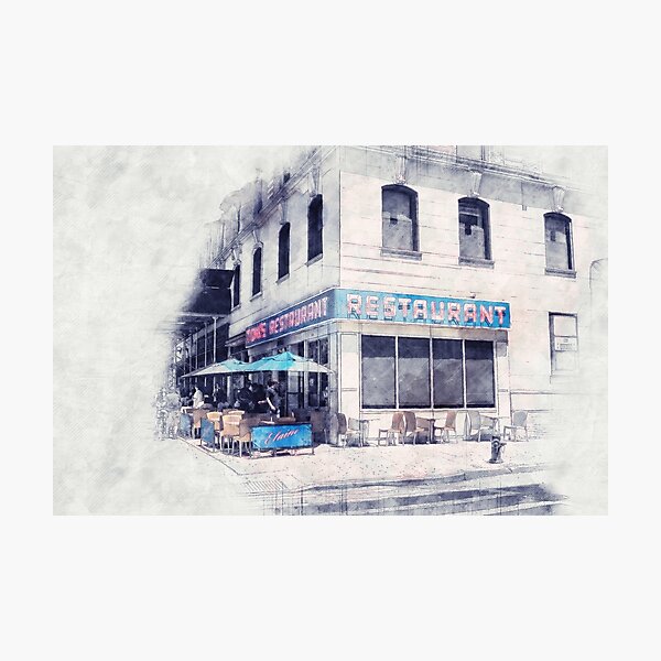 Seinfeld Cafe Photographic Print