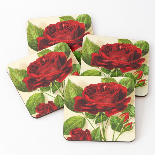Item preview, vintage watercolour rose print  designed and sold by mystic lady vintage art and fashion designs.