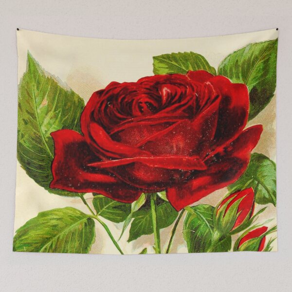 Item preview, vintage watercolour rose print  designed and sold by mystic lady vintage art and fashion designs.