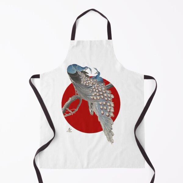 Item preview, Japanese Flag - Two Peacocks on Tree Branch designed and sold by weavernap.