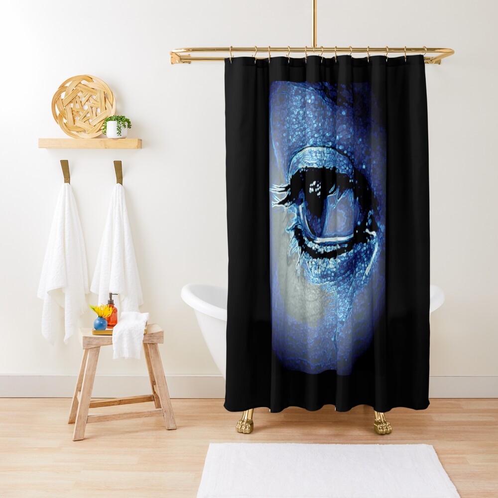 BLUE EYE TEARS Shower Curtain